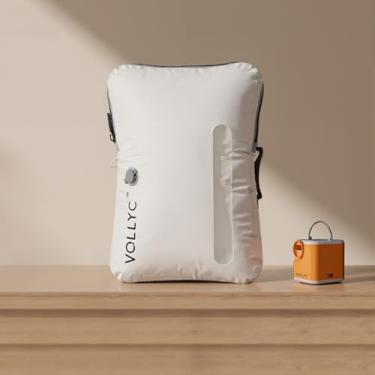 Imagem de VOLLYC Sacos de vácuo de viagem impermeáveis de 25 L com bomba, design resistente a rasgos, armazenamento de compressão leve, sacos de vedação a vácuo duráveis para roupas, bagagem de viagem