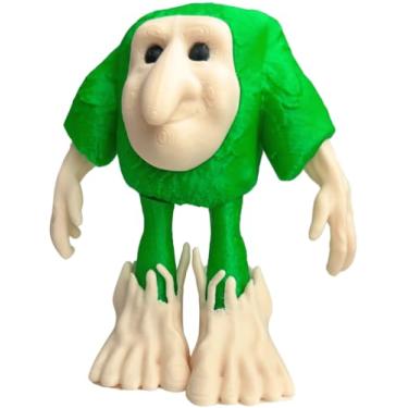 Imagem de PYBHMYTR Decoração Tralalero Tralala, estatuetas de tubarão meme, tubarão italiano criativo 3D Brainrot em tênis, estatueta colecionável presentes para fãs (branco-verde)