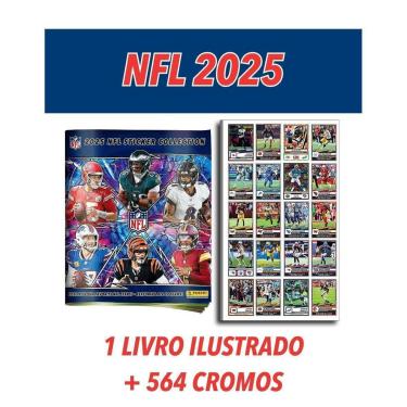 Imagem de NFL 2025/2026 - Álbum Oficial Completo Com 564 Figurinhas-Unissex