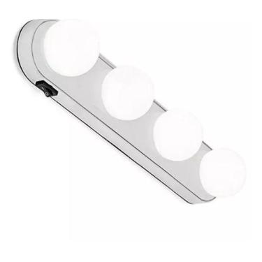 Imagem de Arandela Camarim Espelho Maquiagem Led 4 Lampada Sem Fio - Importado