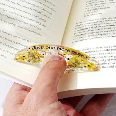 Imagem de Marcador de livro de resina de flor de aniversário personalizado, marcador de livro para presentes de aniversário de Natal, acessórios de leitura de anel de polegar feitos à mão com flor personalizada