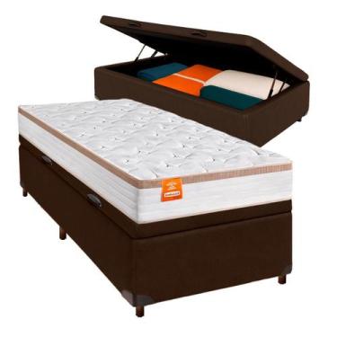 Imagem de Conjunto Cama Box Bau Solteiro + Colchão Isis Inducol