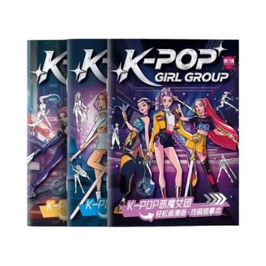 Imagem de Livro De Colorir Kids KPop Demon Hunter, Livro De Desenho E Pintura, P