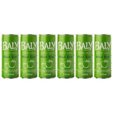 Imagem de Energético Baly Energy Drink Maça Verde - 6 Unidades de 250ml Cada