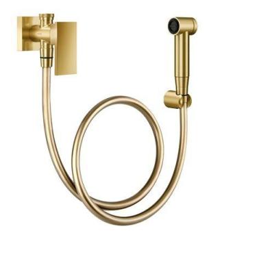 Imagem de Ducha Hig. C/ Reg. Deriv Docol New Edge Ouro Escovado 925672