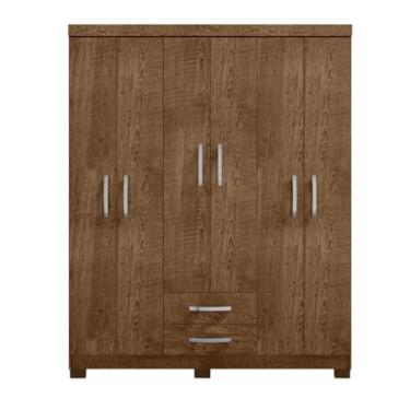 Imagem de Guarda Roupa Casal Vanessa 6 Portas e 2 Gavetas sem Espelho EdeCasaMoveis