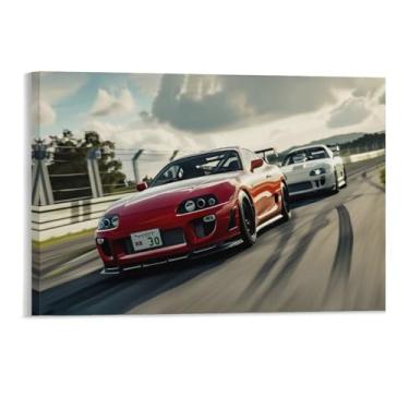 Imagem de HouLaiZhe Jdm Car S15 Vs Sup Extreme Speed Sports Posters Tela Estética Decoração de Parede Pintura de Parede Impressões Sala de Galeria Decoração de Parede para Quarto Sala de Estar Escritório 11 x