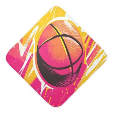 Imagem de STAYTOP Toalhas de bebê com capuz de musselina de basquete de desenho animado, toalha de banho super macia, toalhas de banho absorventes para banho recém-nascido unissex 76 x 76 cm