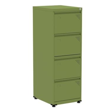 Imagem de Armário De Arquivo De Aço Pandin 4 Gavetas Gavetas Verde Miró