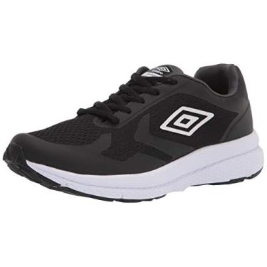 Imagem de Umbro Risponsa Tênis masculino, Preto/Branco/Carbono, 44