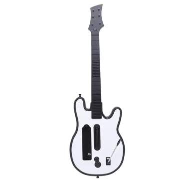 Imagem de Cryfokt Controlador de Guitarra de Jogo Sem Fio Preciso Com Luz RGB para , Guitarra de Jogo Deslizante de Pescoço Sensível Ao Toque para Guitar Hero, Rock Band, Vários Modos para Solo ou Multijogador, Material ABS