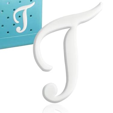 Imagem de CTOHN Berloques de letras para bolsa Bogg, acessórios decorativos de inserção de letras do alfabeto para bolsa de praia, Plástico, Sem Pedra Preciosa