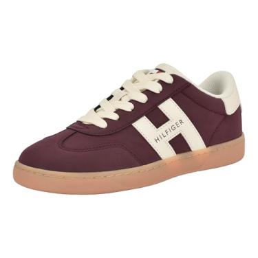 Imagem de Tommy Hilfiger Tênis feminino Maisie, Vermelho escuro/branco 600, 38