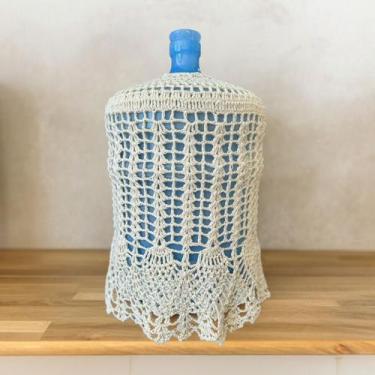Imagem de Capa Para Galão Invertido Bombona De Água 20l 46x38cm Cru Crochê Artes