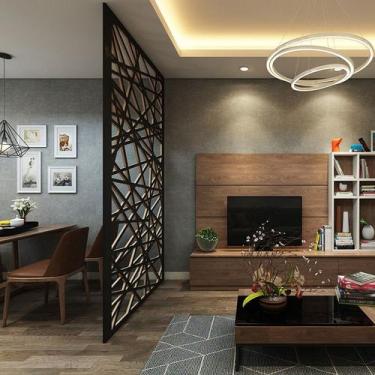 Imagem de Painel Vazado Divisória MDF Veneza Preto - Decore Painéis e Divisórias