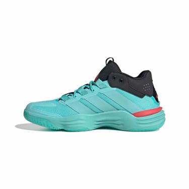 Imagem de adidas Tênis masculino Courtstabil Indoor, Flash Aqua/Vermelho semi lúcido, 45