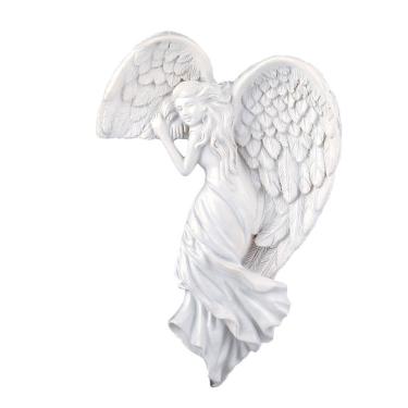 Imagem de Estatueta, escultura, estátua, anjo, moldura de porta