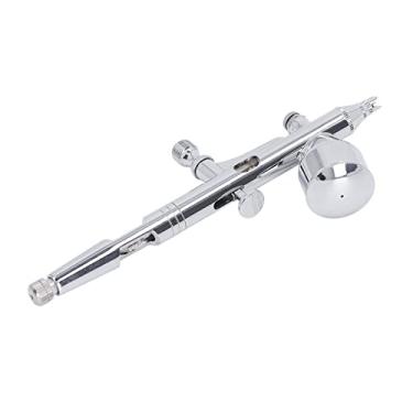 Imagem de Cryfokt Kit de Aerógrafo de Aço Inoxidável Kit de Pistola Multifuncional para Pulverização de Modelo de Arte DIY, Taxa de Pintura de Ar Ajustável, Economia de Tempo e Esforço, Uso Portátil