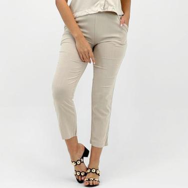 Imagem de Calça Cativa Reta Tecido Feminina-Feminino