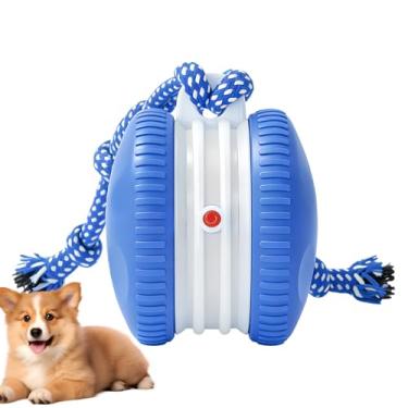 Imagem de Brinquedos interativos para cães, com corda interativa automática, acessório ativado por movimento | Brinquedos estimulantes para cães - para casa, interior, exterior, piso, brincar, arranhar