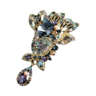 Imagem de Broche De Cristal Vintage Elegante Para Mulheres E Homens, Acessório C