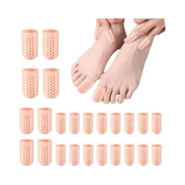 Imagem de Protetores De Dedo De Silicone Macio Em Tubos De Gel, 20 Peças, Alívio