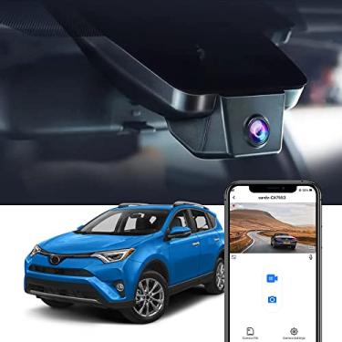 Imagem de Fitcamx 4K Dash Cam Adequada para Toyota RAV4 2017 2018 (Part No Termina com #42080 ou 42090), OEM Fábrica Estilo, UHD 2160P Vídeo, WiFi & APP, Loop Gravação, G-Sensor, Plug & Play, 64GB Cartão