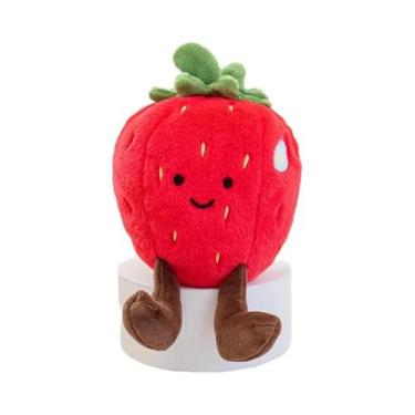 Imagem de Brinquedo De Pelúcia De Frutas: Fruta Do Dragão, Pera, Maçã, Morango, 