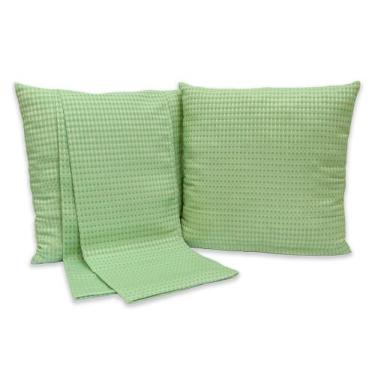 Imagem de Kit Cama Posta King Size Peseira Piquet 5 Peças Decoração - Rafaloro E