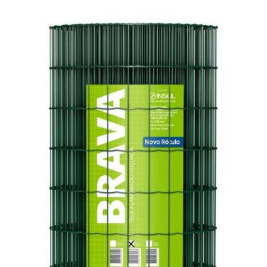 Imagem de Tela Soldada revestida com PVC Verde Brava (Fio 2,50mm / Malha 5x10cm)