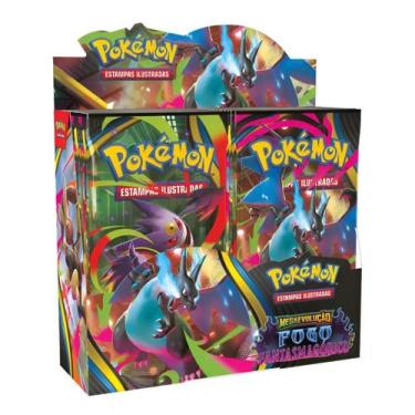 Imagem de Pokémon Box 36 Booster Fogo Fantasmagórico - Português