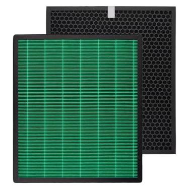 Imagem de Conjunto de 2 filtros de substituição 250/250S para purificador de ar inteligente Coway Aiemega Max2 250 250S, 2 filtros de carbono verde verdadeiro e ativo, 2 conjuntos, AP-1720-FP