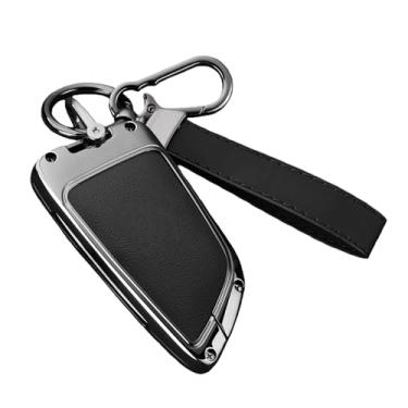 Imagem de Capa de couro para chave com fivela especial, capa de carro compatível com BMW X1 X3 X5 X6 X7 1 3 5 6 7 Série G20 G30 G11 F15 F16 G01 G02(H-gun black chain)