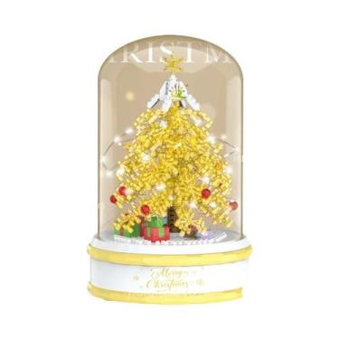 Imagem de Caixa De Música Mini De Natal Com Papai Noel, Modelo De Blocos De Mont