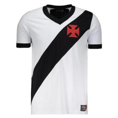 Imagem de Camiseta Vasco Expresso Masculina - Branco e Preto, M