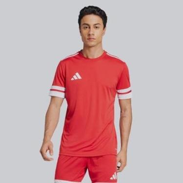 Imagem de Camiseta Adidas Squadra 25 Vermelha-Masculino