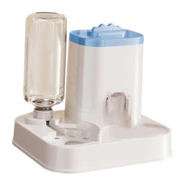Imagem de Bothyi Alimentador e bebedouro de grande capacidade, versátil e com dispensador automático, para animais de estimação de pequeno médio porte, Azul