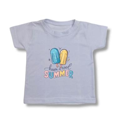 Imagem de Blusa Infantil Feminina Picolé Estampa Summer Verão Moda - Mini Diva, 