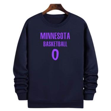 Imagem de Blusa Moletom Gola Basquete Minnesota Basketball número 0 - Loja Click