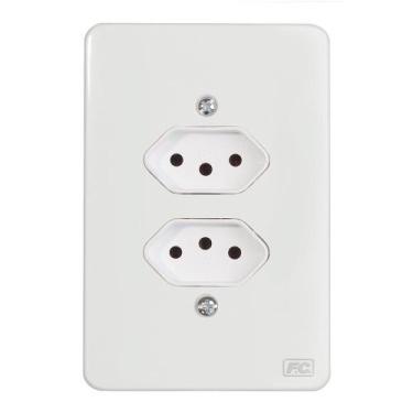 Imagem de Tomada Dupla Simples 10A FC
