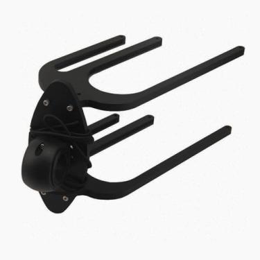Imagem de Mojiate Suporte para prancha de joelho feito para barco, suporte de torre de wakeboard preto, suporte de torre de wakeboard de alumínio polido suporte para prancha de surfe para barco (estilo b