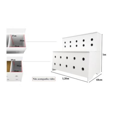 Imagem de Expositor De Ração: Pet Box Kids 10 Divisões+mesa P/ Balança - VETORIA