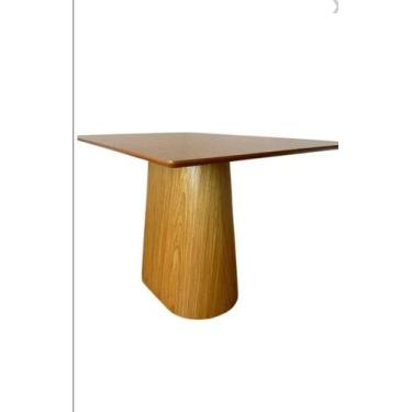 Imagem de Mesa rentangular 1,20x0,90 tampo amadeirado frejo base frejó - O REI D