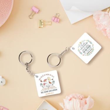 Imagem de Adesivos UV DTF da Bíblia Espanhola - 80 peças citações inspiradoras cristãs UV DTF Wraps decalques para chaveiro de motel, borboleta floral, adesivo de transferência a frio para hotel em branco