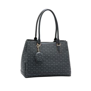 Imagem de Bolsa Feminina Chenson Monograma Elegance - Alça de Ombro - Preto 3485405