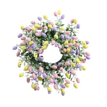 Imagem de Vaveren Guirlanda de Ovos de Páscoa, Arranjo de Flores Artificiais, Linda Decoração de Páscoa, Guirlanda de Primavera para Sala de Estar, Armário de Estilo