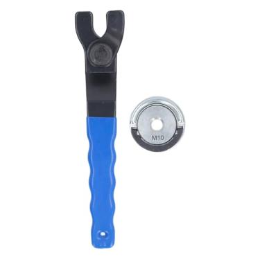 Imagem de Marhynchus Kit de Chave para Rebarbadora Angular, Chave de Porca Ajustável Feita de Aço Ni Cr Com Cabo Envolto Em Borracha, para Rebarbadoras Angulares de Interface M10 e Discos de Corte