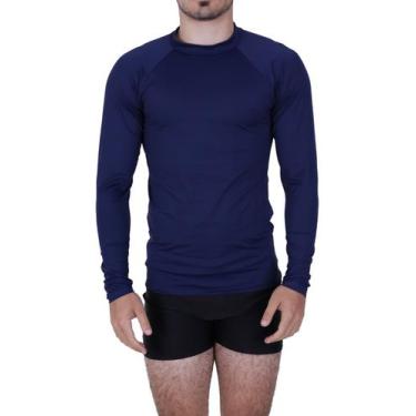 Imagem de Camisa Térmica Segunda Pele Blusa Proteção Solar UV 50+ Academia Mascu