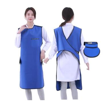 Imagem de Avental de Chumbo Lightweight Lead X-Ray Apron With Thyroid Collar, 0.35mmpb 0.5mmpb Dental Radiation Shield Vest(0.5mmpb/100x60cm)