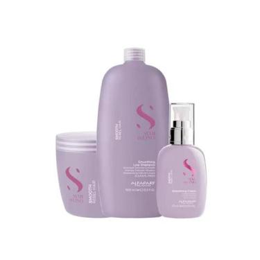 Imagem de Kit Alfaparf SDL Smooth Smoothing - Shampoo +Máscara +Creme